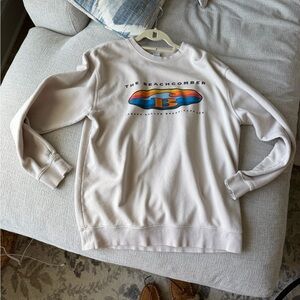 The Beachcomber Cream Graphic Crewneck Sweatshirt